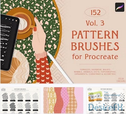 Pattern Brushes For Procreate Vol 3 - 26703114