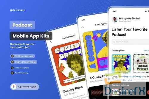Podcast - Mobile Apps UI KIts