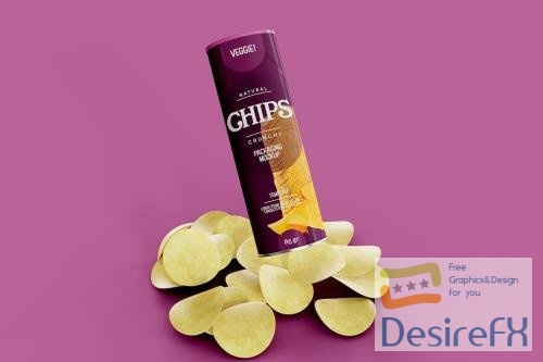 Potato Chips Packaging Mockup 1