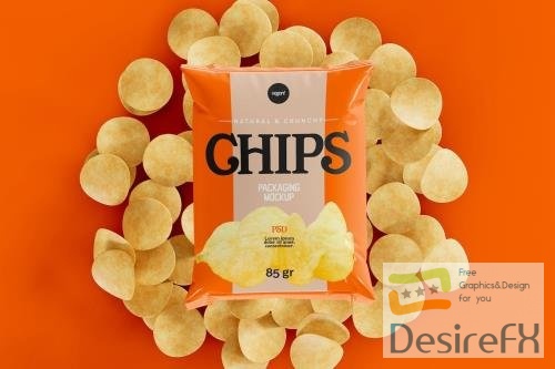 Potato Chips Packaging Mockup 3