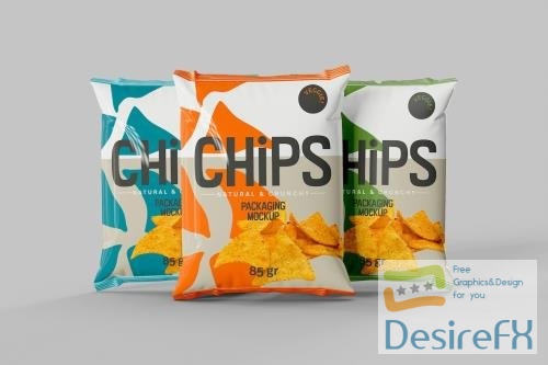 Potato Chips Packaging Mockup 4