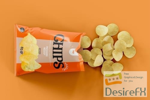 Potato Chips Packaging Mockup 5