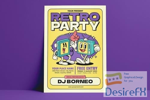 Retro Party Flyer