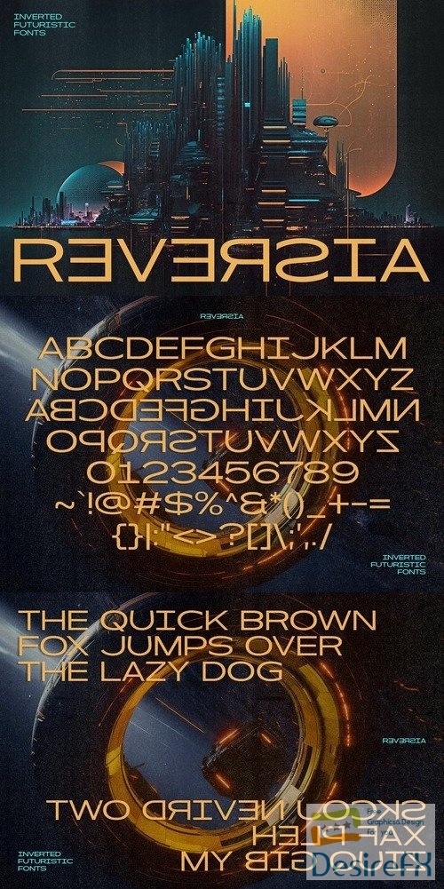 Reversia - Inverted Expanded Fonts