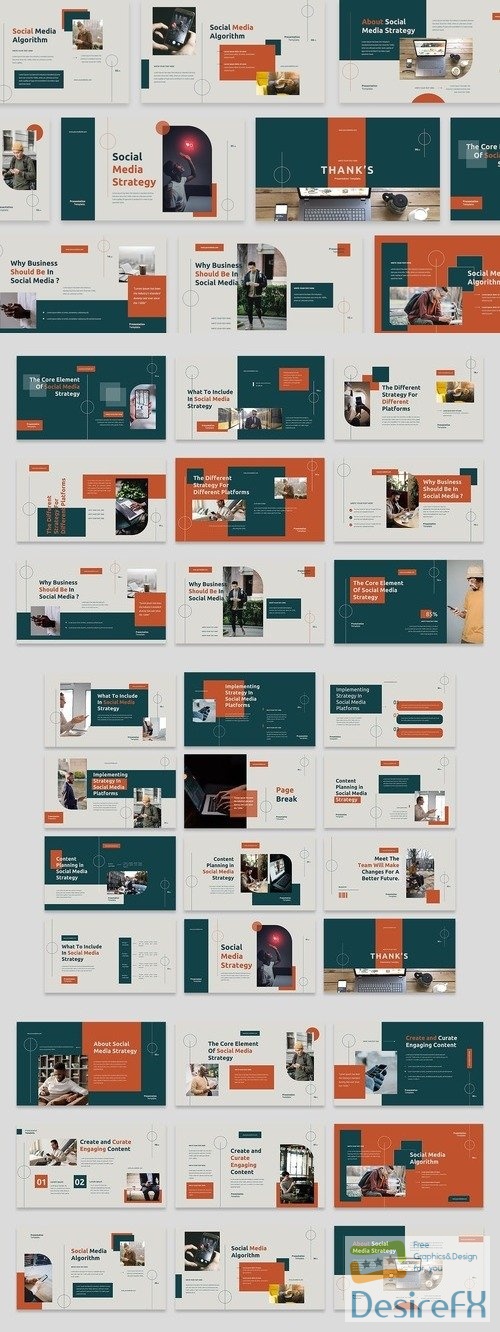 Social Media Strategy PowerPoint, Keynote and Google Slides Template