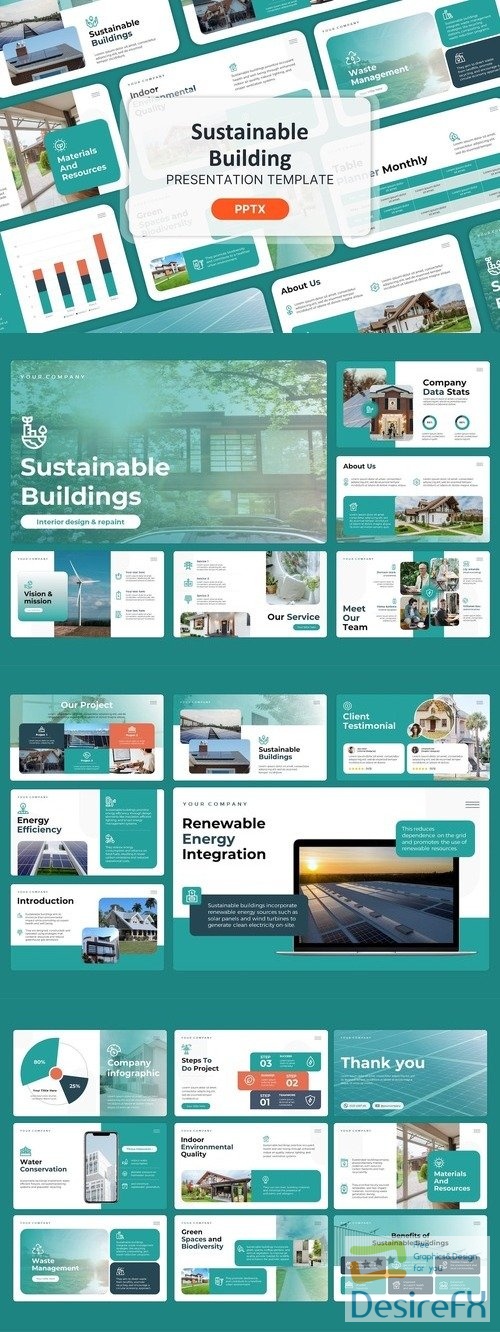 Sustainable Building - PowerPoint, Keynote and Google Slides Template