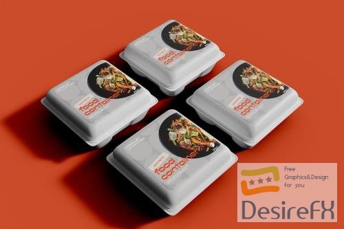 Takeaway Food Container Mockup 1
