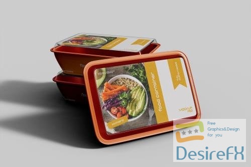 Takeaway Food Container Mockup 3