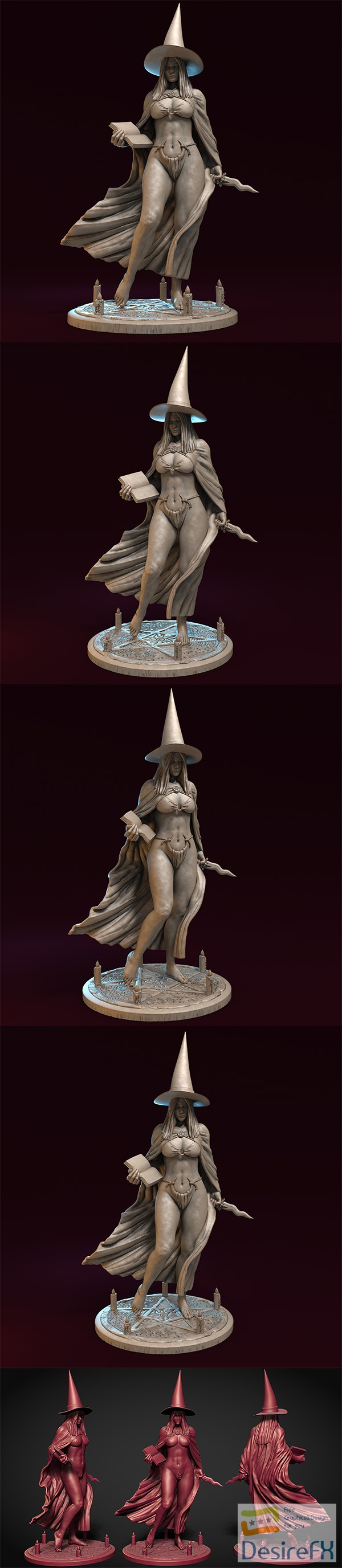 Valeesa the witch – 3D Print