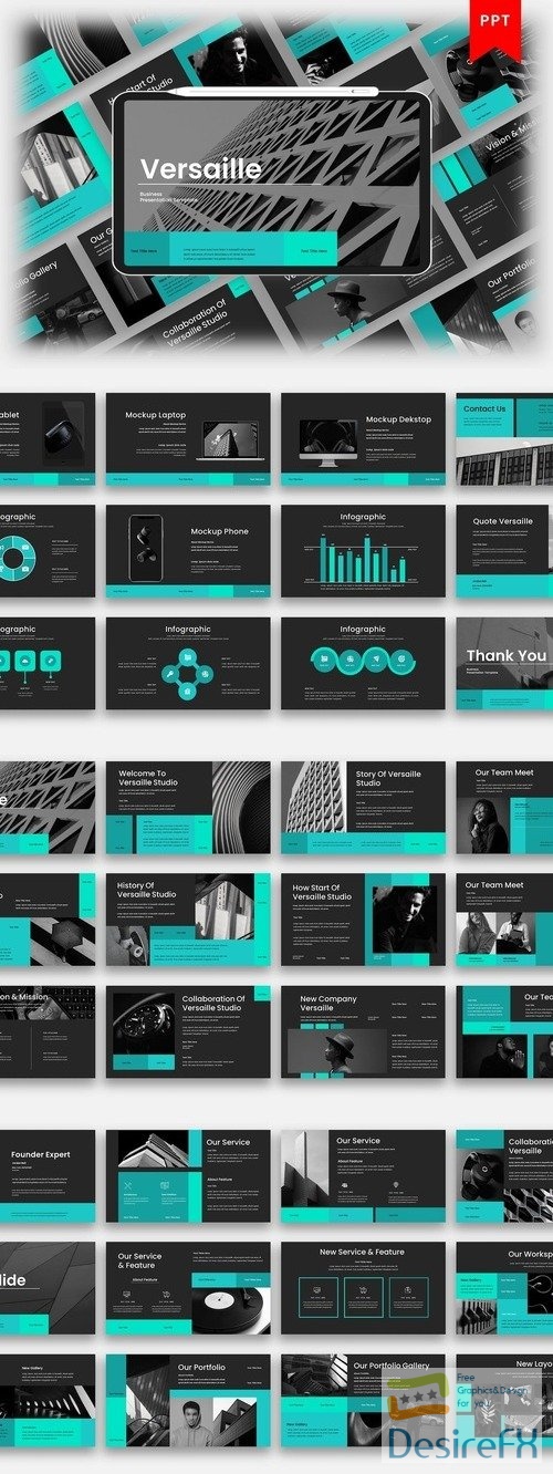 Versaille - Business PowerPoint, Keynote and Google Slides Template