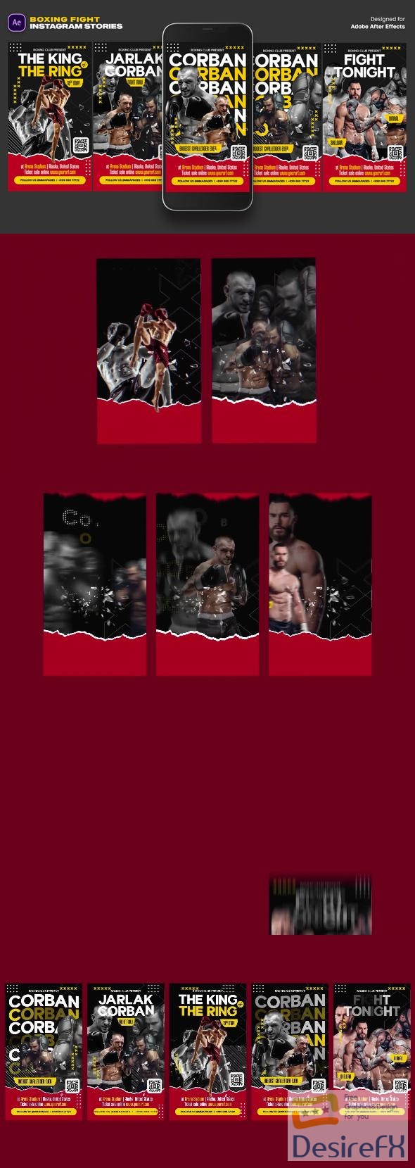 VideoHive Boxing Fight Instagram Stories 47367207