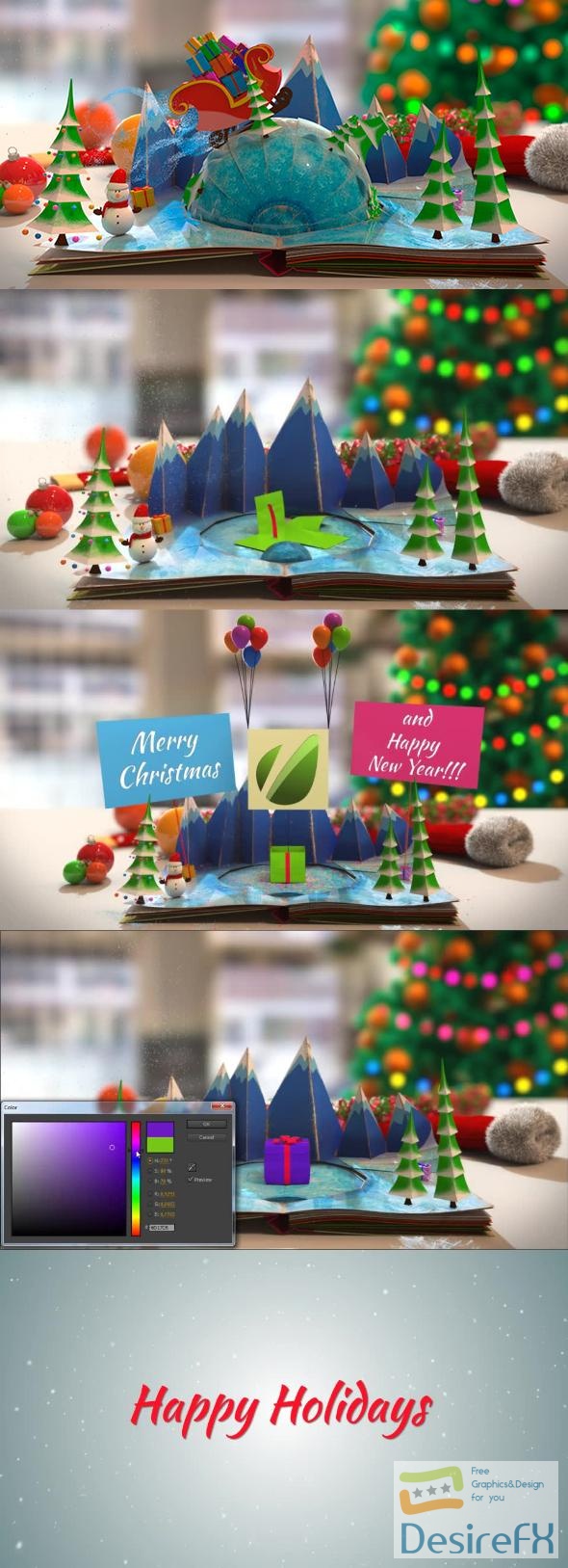 VideoHive Christmas Pop-Up Book 6296566