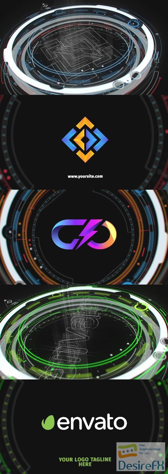 VideoHive Circle Tech Logo Reveal 47092499