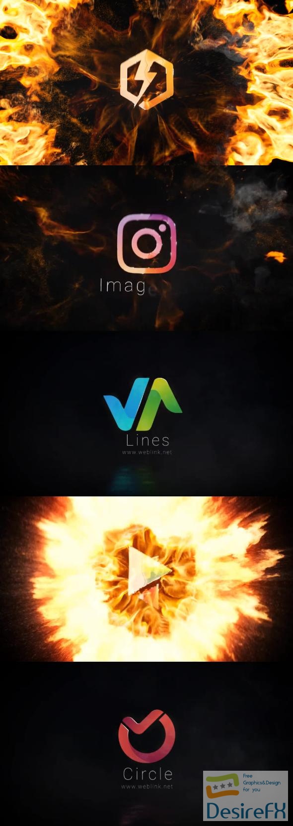 VideoHive Fire Explosion Logo 47300509