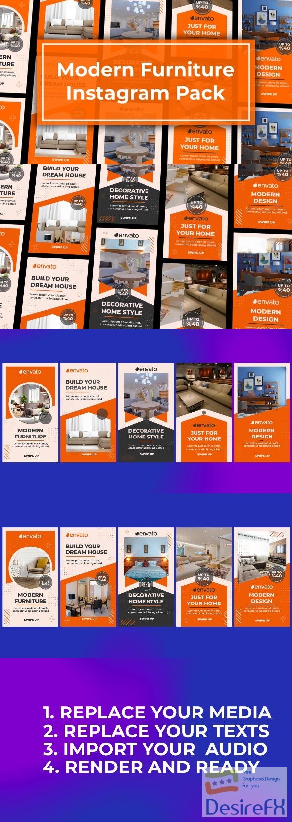 VideoHive Furniture Commercial Instagram Story Reel 47362355