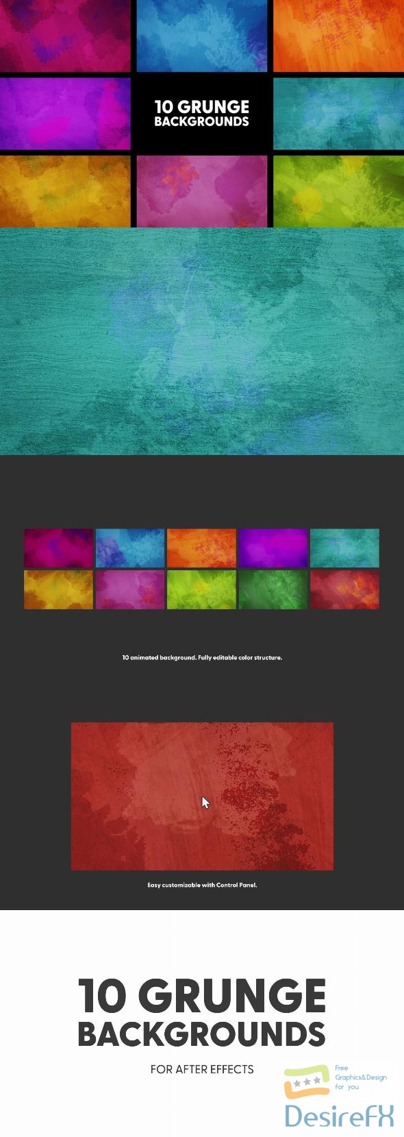 VideoHive Grunge Backgrounds 42090309