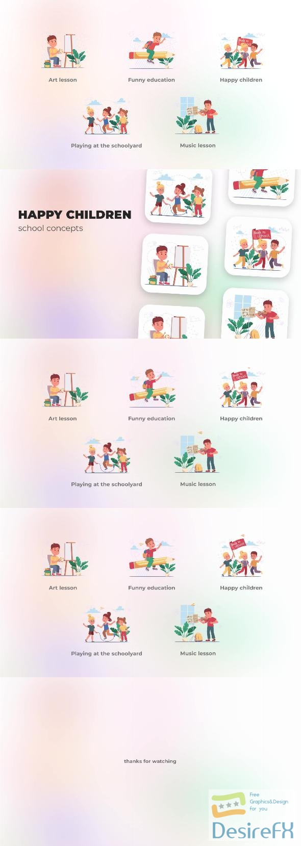 VideoHive Happy Children - School Concepts 47250672