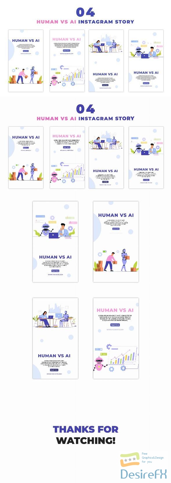 VideoHive Human Vs AI Premium Vector Instagram Story 47438752