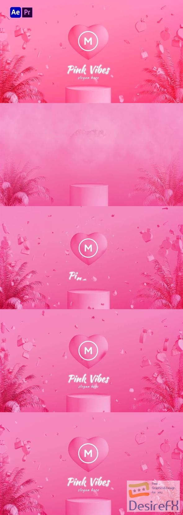 VideoHive Pink Sweet Logo Reveal 47466968