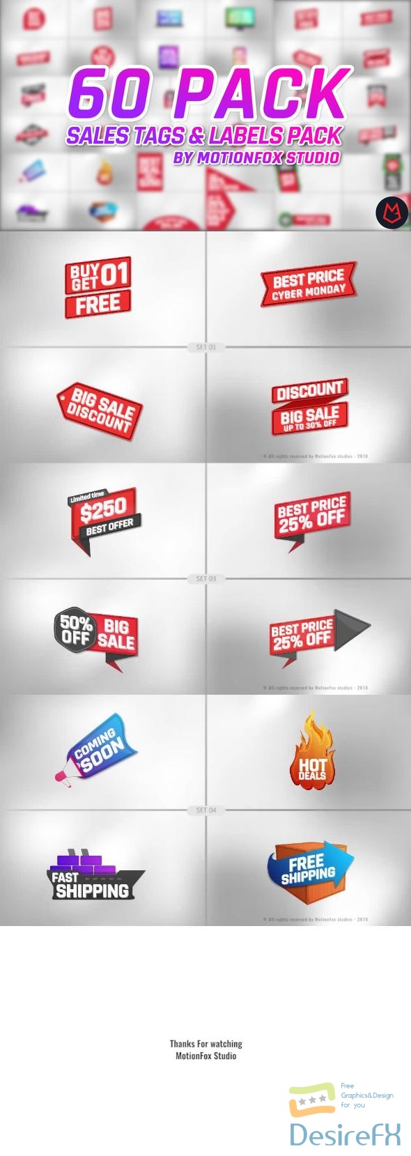 VideoHive Sale Tags and Labels Pack 22987321