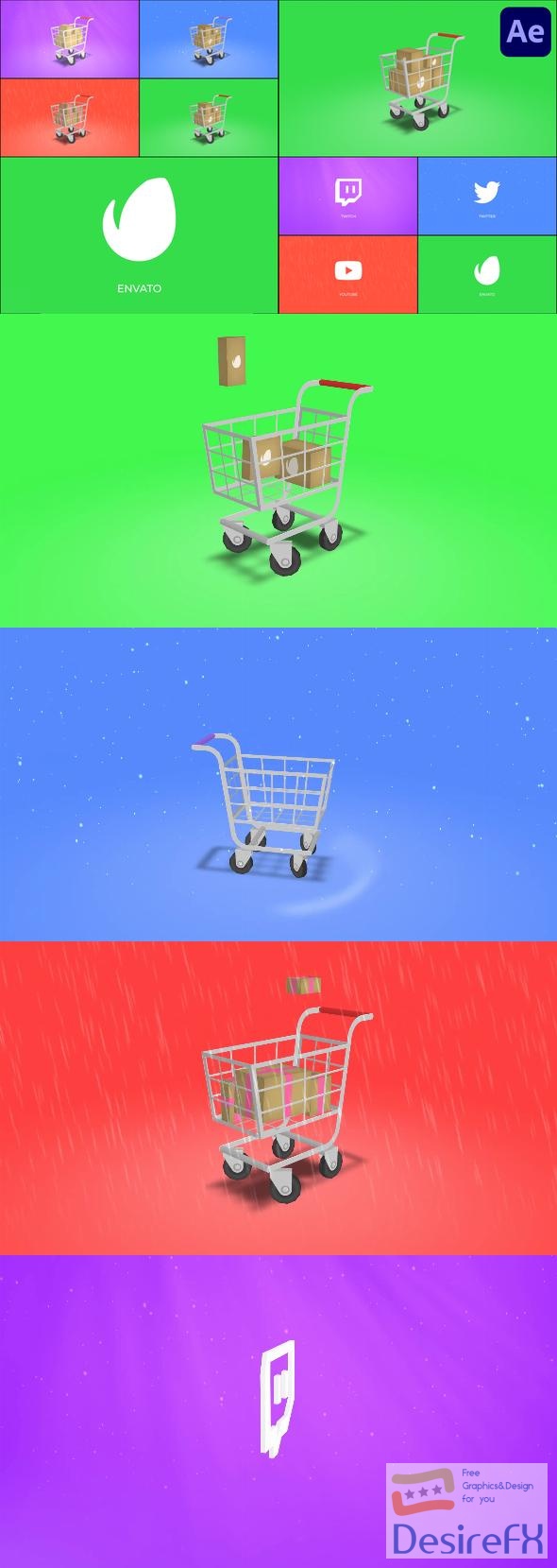 VideoHive Shopping Cart for After Effects 46967800