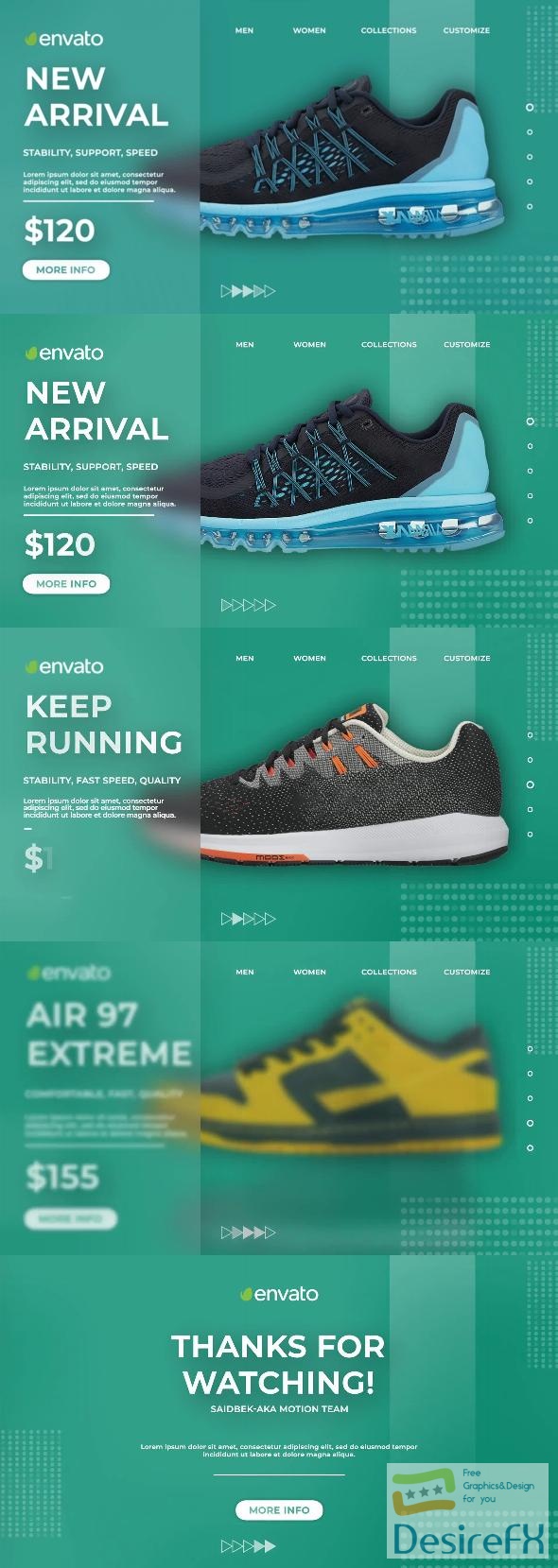 VideoHive Sneakers Sale Product Promo 47139367