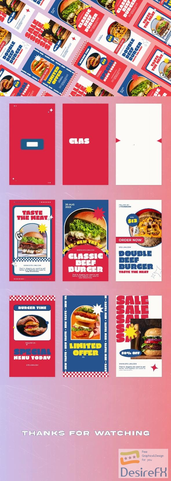 VideoHive Spake Burger Shop Instagram Reel 47513217
