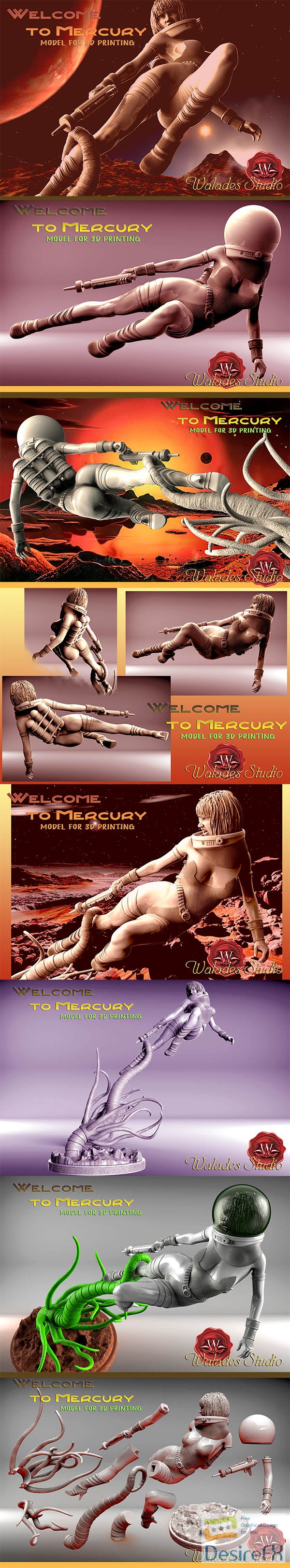 Walades Studio – Welcome to Mercury – 3D Print