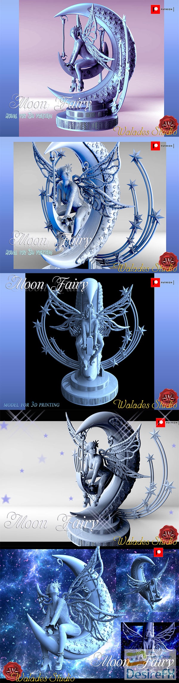 Walades Studio – Moon Fairy – 3D Print