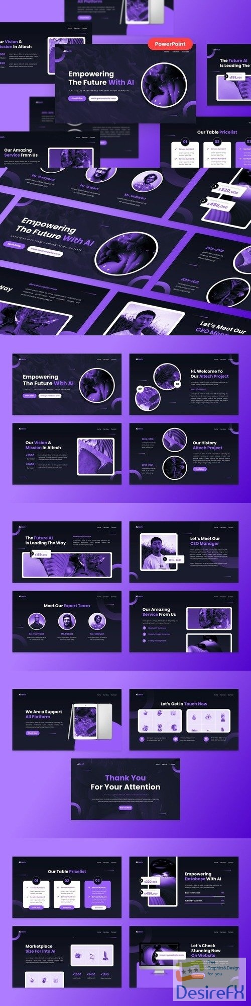 AItech - It and Technology PowerPoint Template