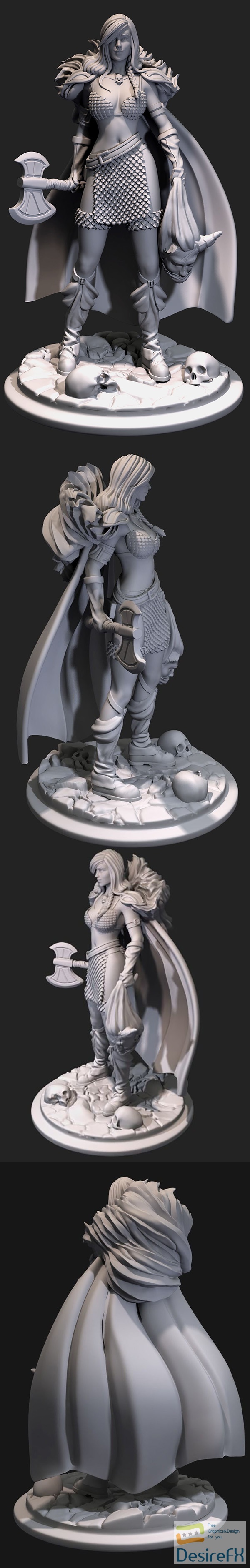 Barbarian Sonya – 3D Print