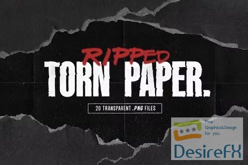 Black Torn Paper Texture Pack - N2ZZYME
