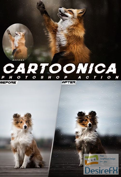 Cartoonica Action for Photoshop