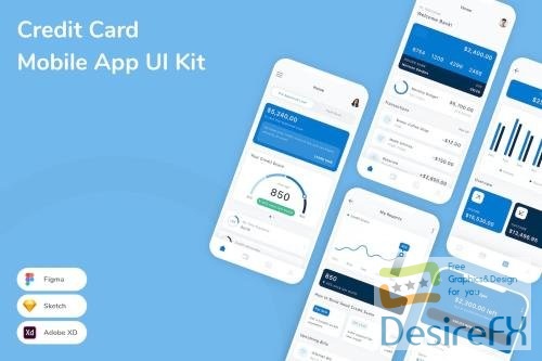 Credit Card Mobile App UI Kit