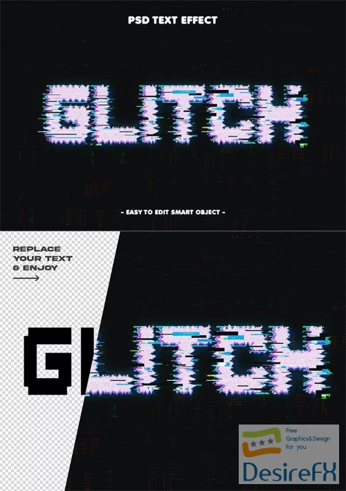 Electronic Glitch Sci-fi Text Effect
