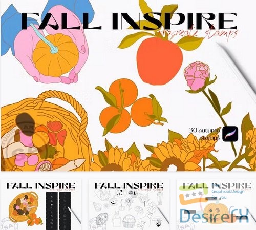 Fall Inspire Procreate Stamp - 4C5KWL8