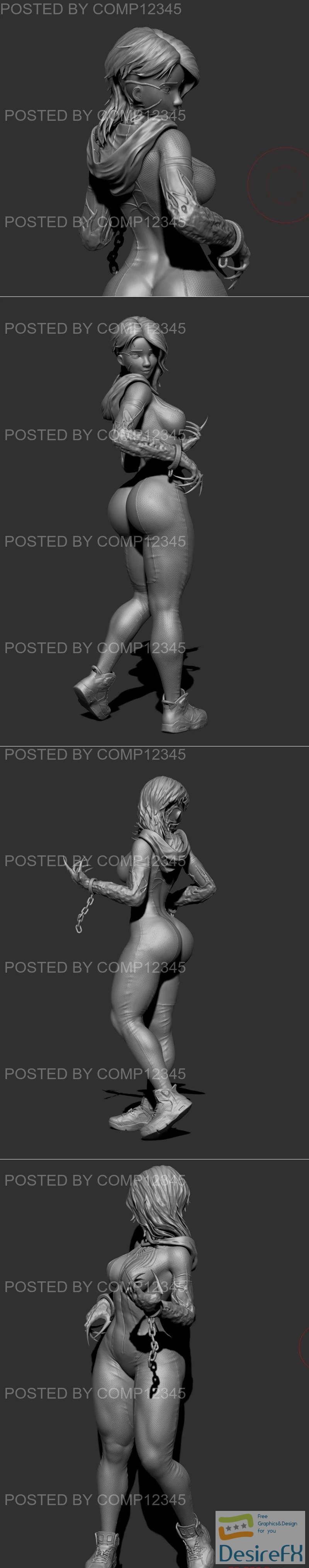 Gwen Venomized (Gwenom) 3D Print