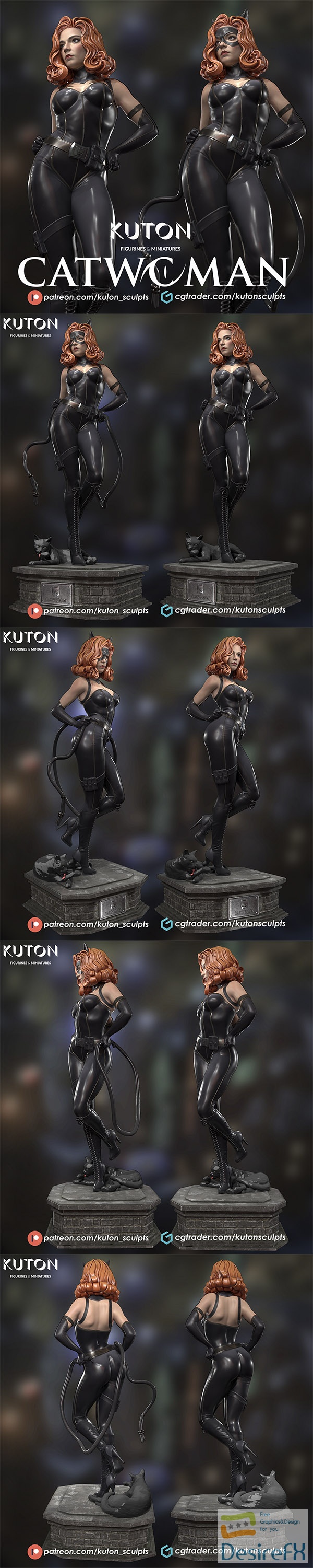 Kuton Figurines – Catwoman – 3D Print