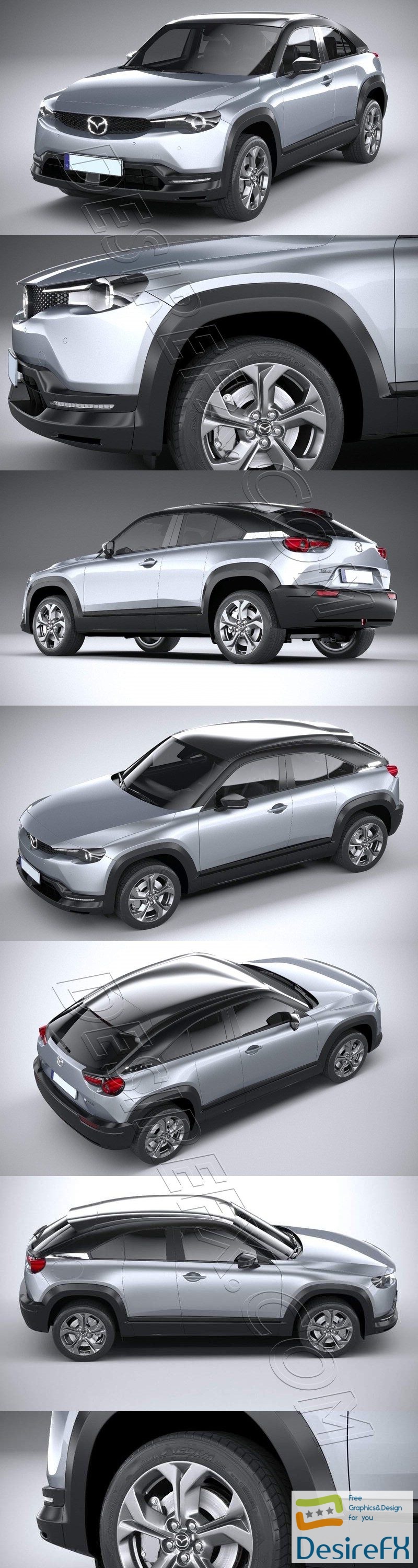Mazda MX-30 2021 3D Model