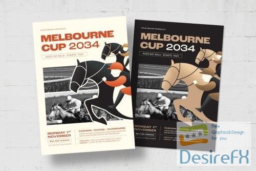 Melbourne Cup Flyer Template