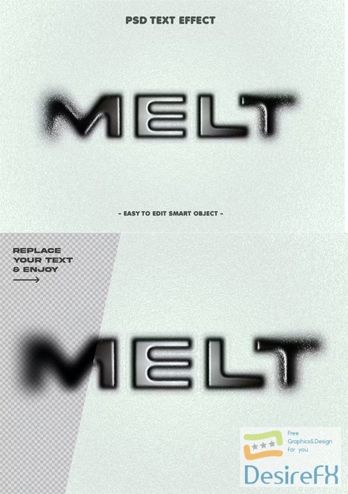 Melted Layer Style Text Effect
