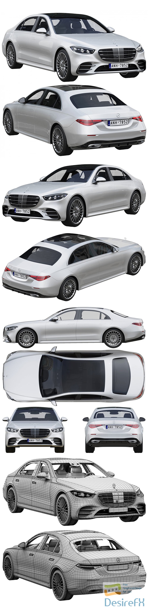 Mercedes-Benz S-class Amg 2021 3D Model