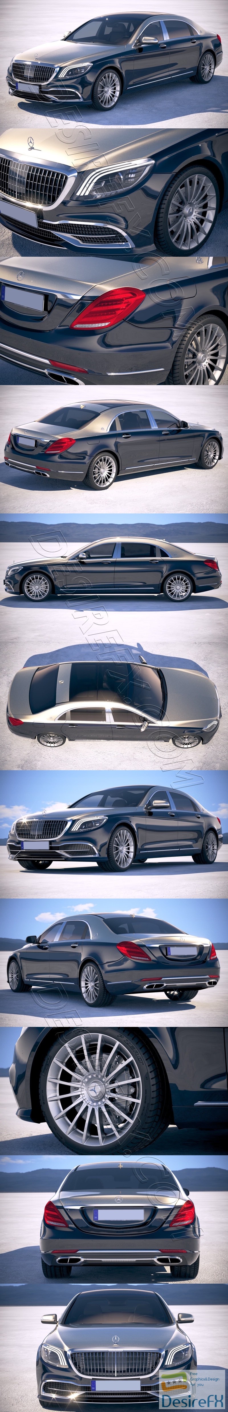 Mercedes Benz Maybach 2019 3D Model