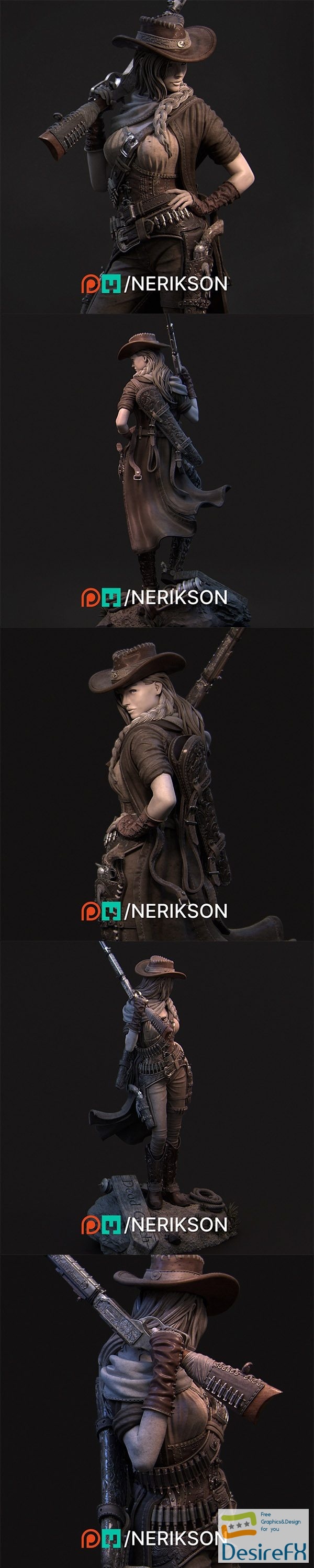 Nerikson – Jane The Gunslinger – 3D Print