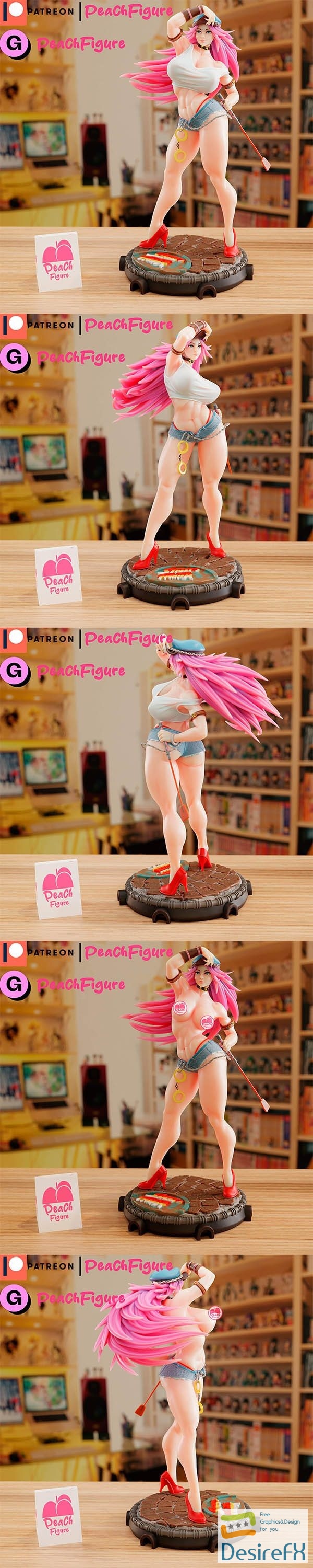 Peach Figure – Poison Street Fighter – 3D Print