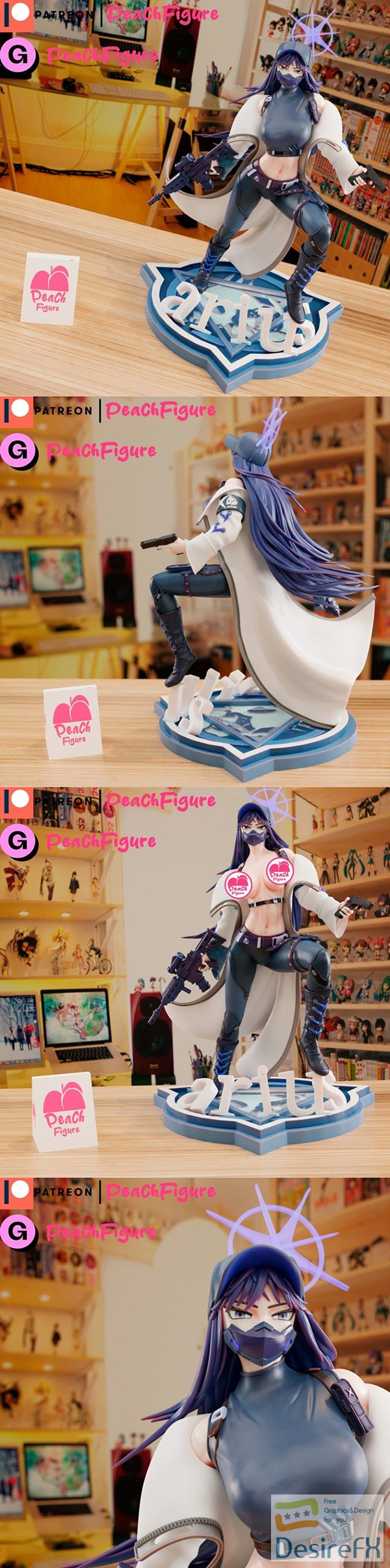 Peach Figure – Saori Blue Archive – 3D Print