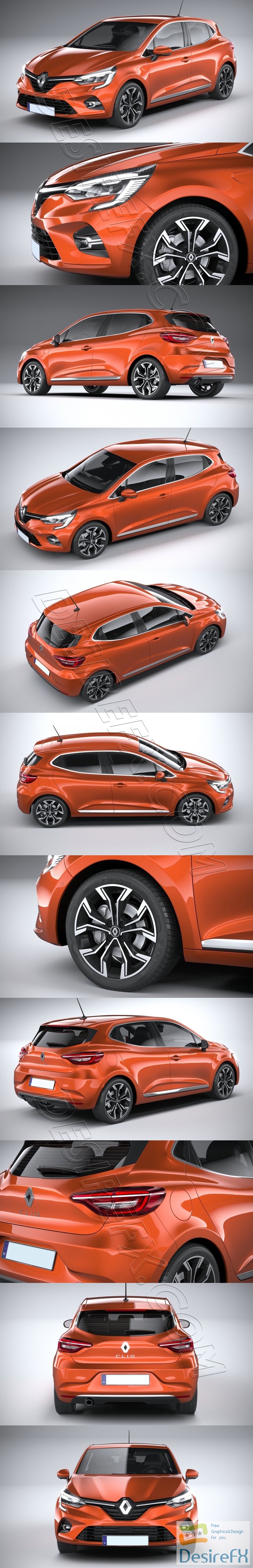 Renault Clio 2020 3D Model