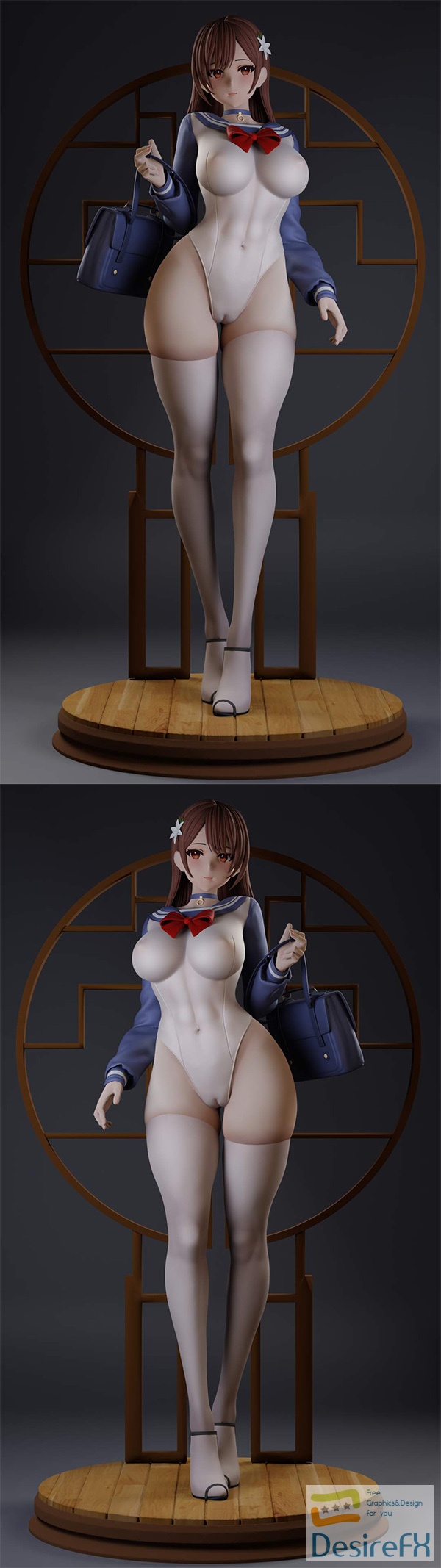 Sexy School Girl – 3D Print