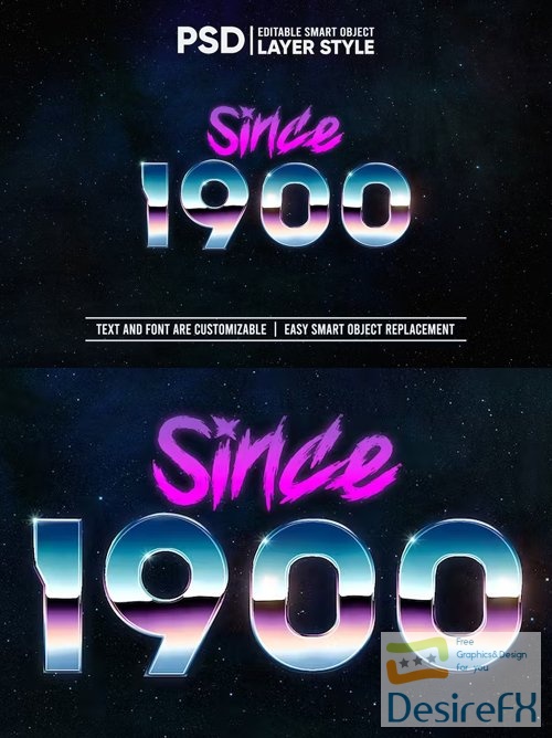 Since 1900 Photohop Text Effect