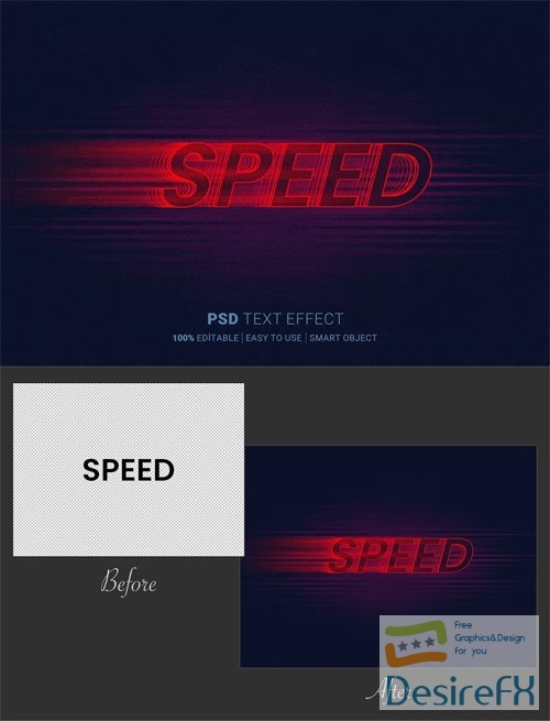 Speed Editable Text Effect